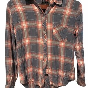 Rails Pink and Blue Plaid Shirt